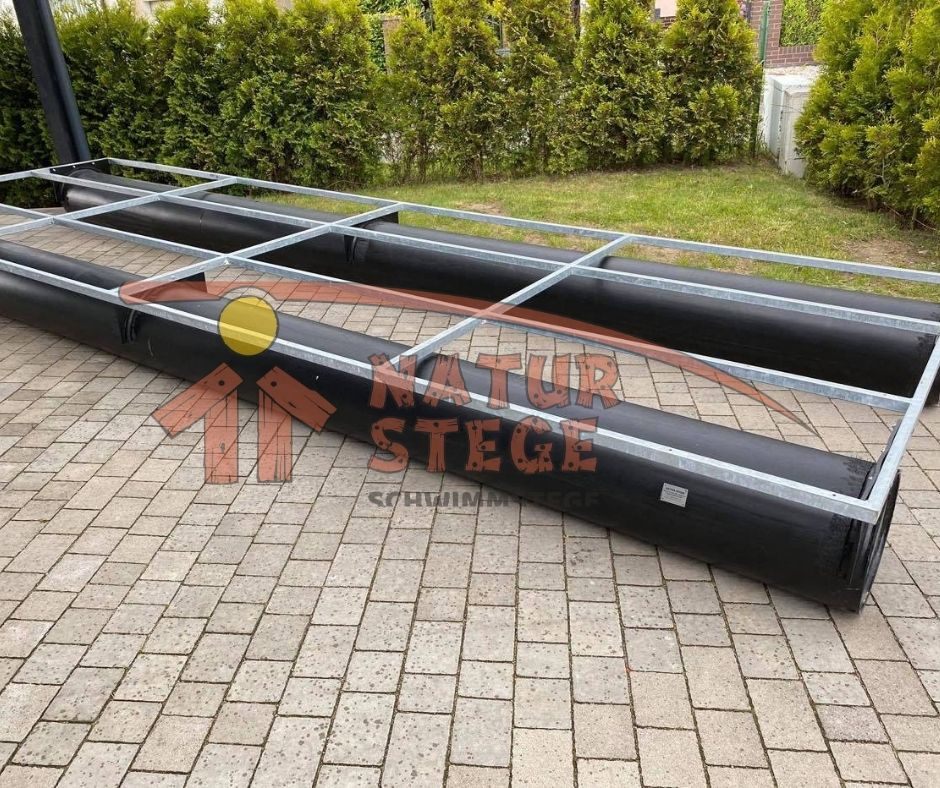C.03.  Schwimmsteg Modul 1m x 6m ohne Holzbelag